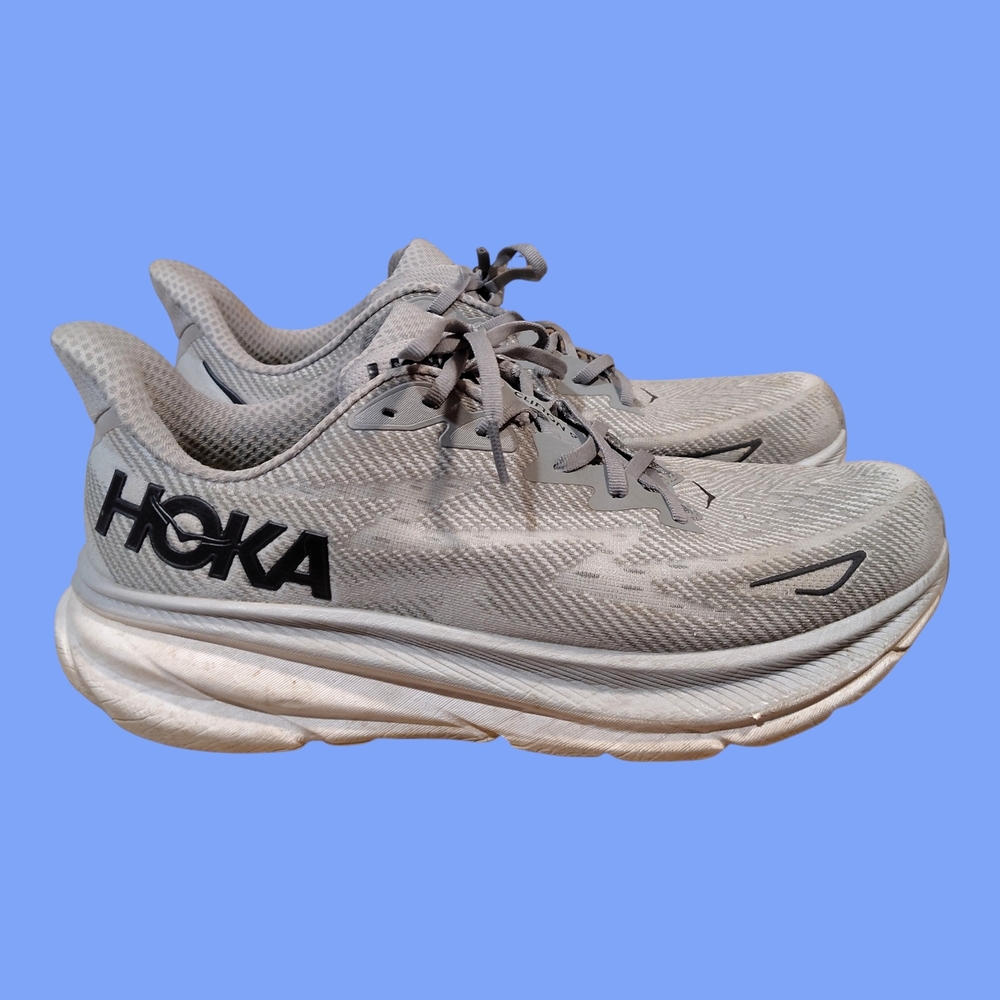 Hoka Lightweight Neutral-Gray Running Sneakers